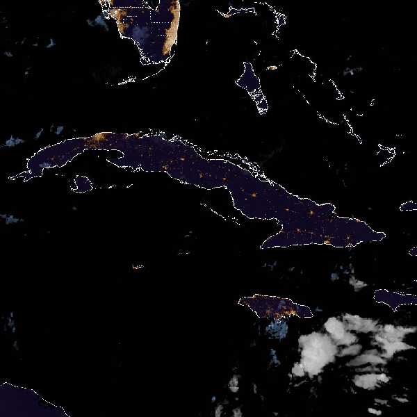 météo tropicale : Image satellite .