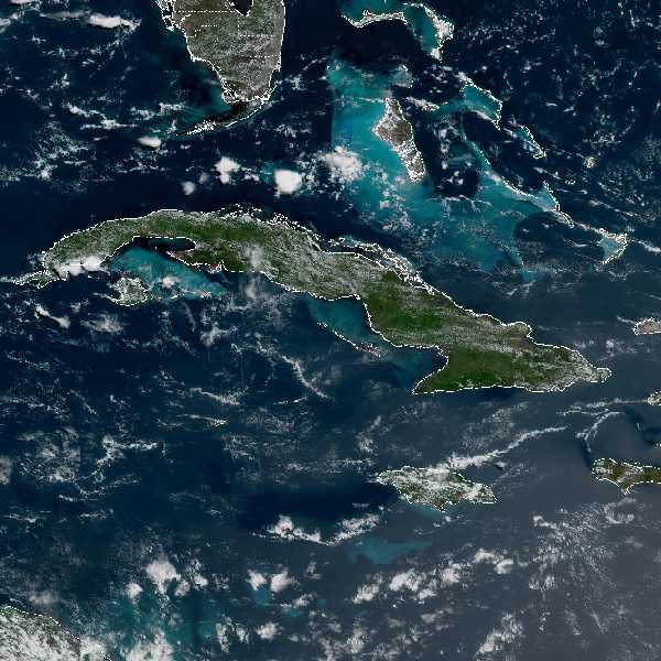 météo tropicale : Image satellite .
