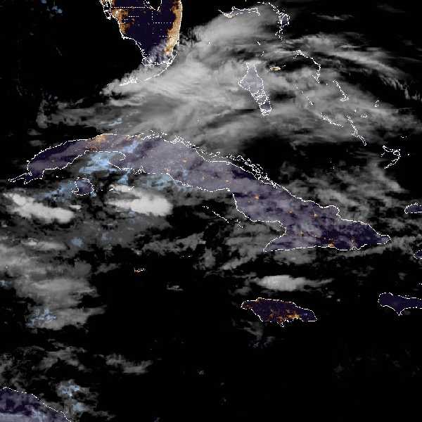météo tropicale : Image satellite .