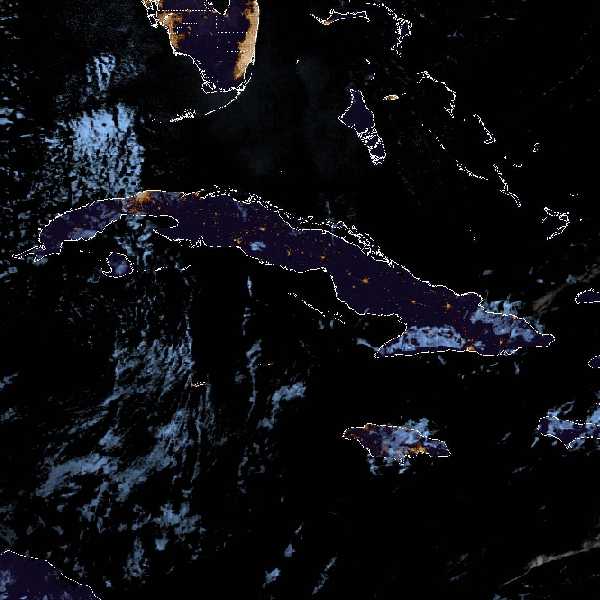 météo tropicale : Image satellite .