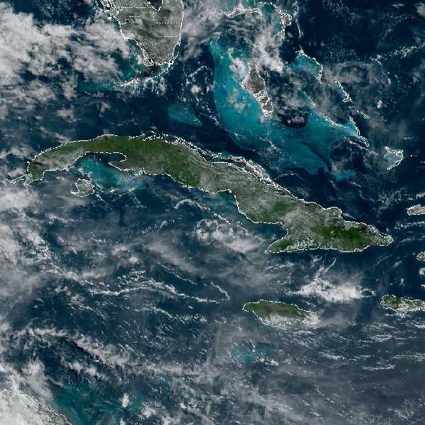 météo tropicale : Image satellite .