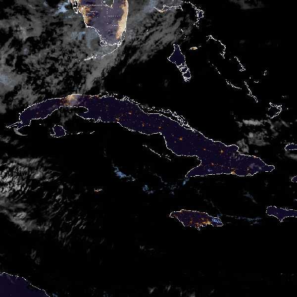 météo tropicale : Image satellite .