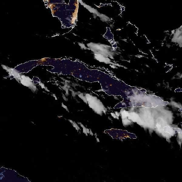 météo tropicale : Image satellite .