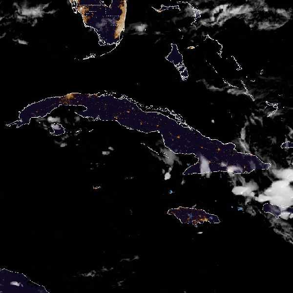 météo tropicale : Image satellite .