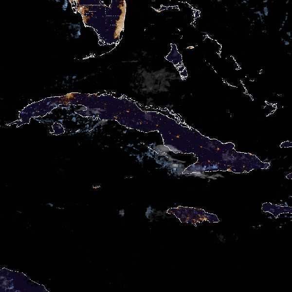 météo tropicale : Image satellite .