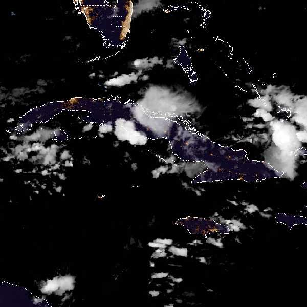 météo tropicale : Image satellite .