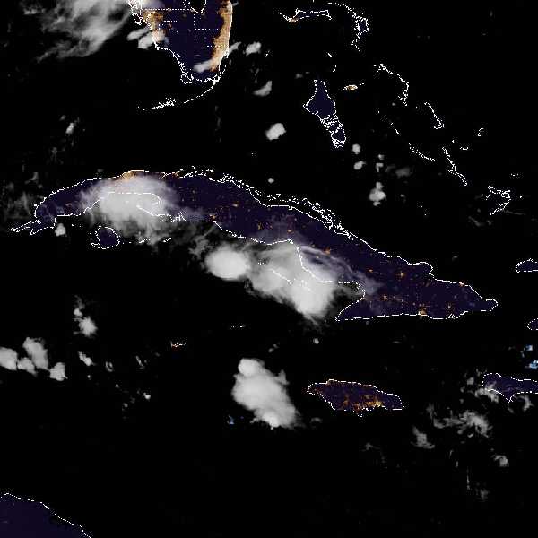 météo tropicale : Image satellite .