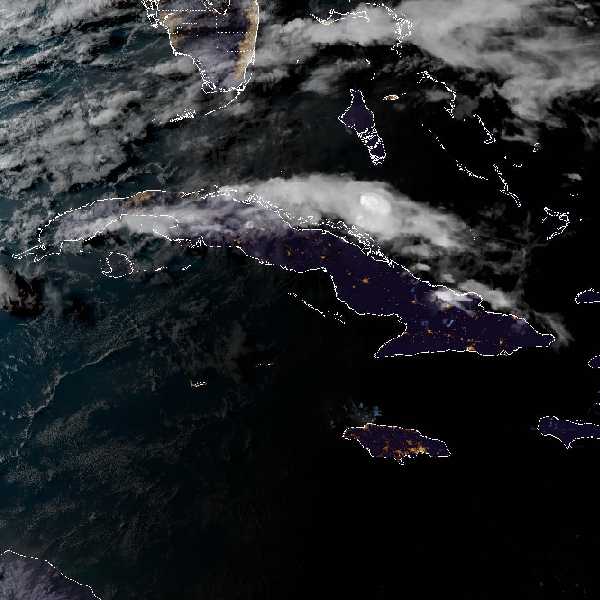 météo tropicale : Image satellite .