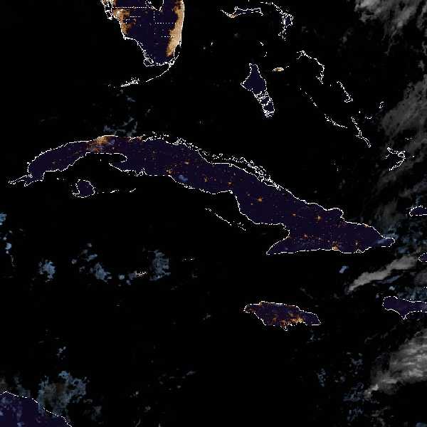 météo tropicale : Image satellite .