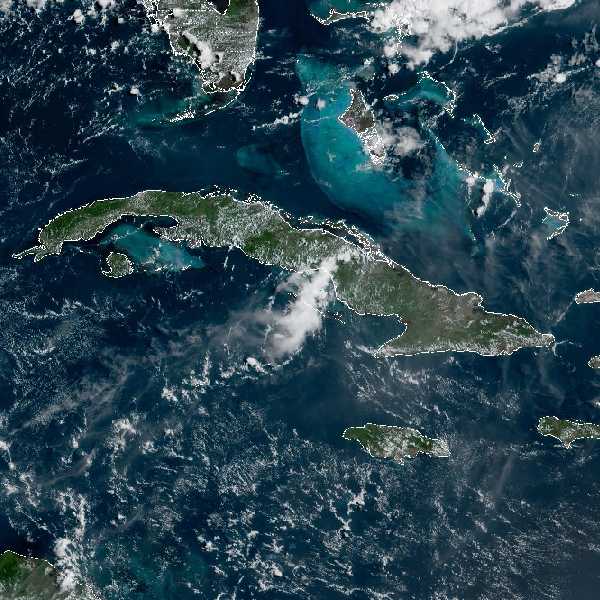 météo tropicale : Image satellite .