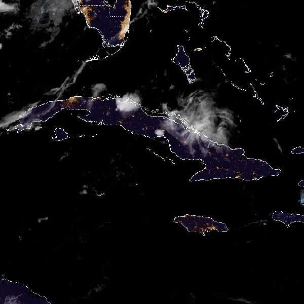 météo tropicale : Image satellite .