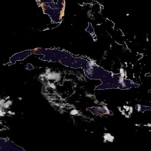 météo tropicale : Image satellite .
