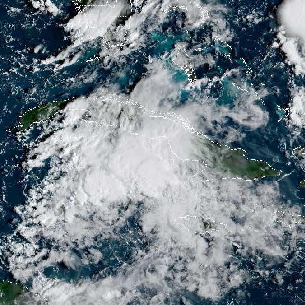 météo tropicale : Image satellite .