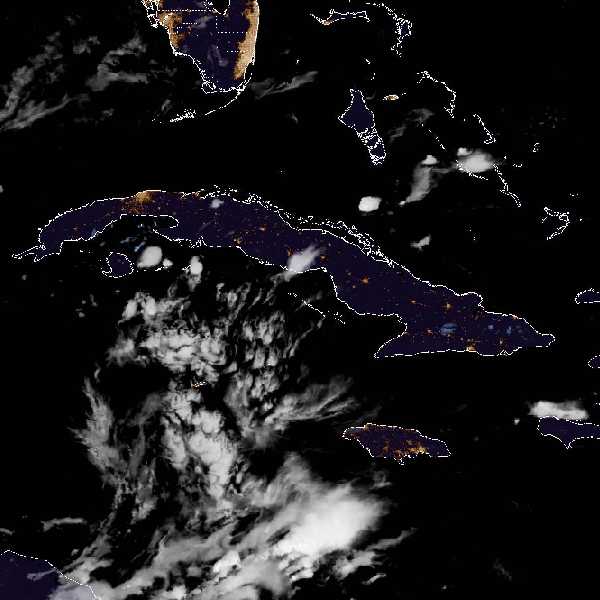 météo tropicale : Image satellite .