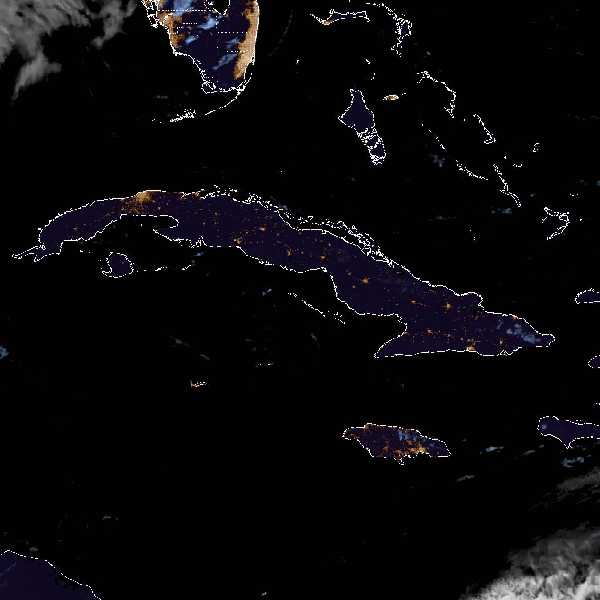météo tropicale : Image satellite .