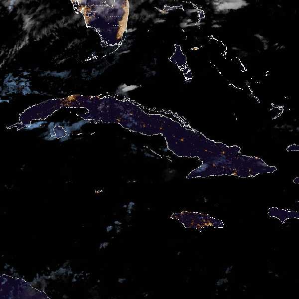 météo tropicale : Image satellite .