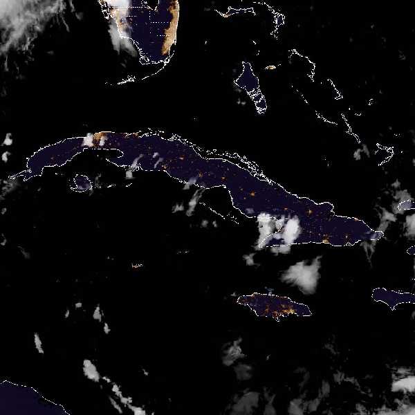 météo tropicale : Image satellite .
