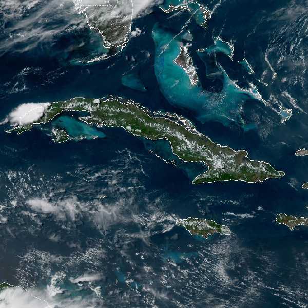 météo tropicale : Image satellite .