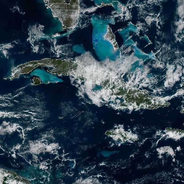 météo tropicale : Image satellite .