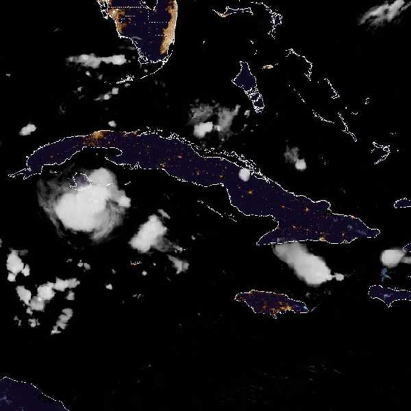 météo tropicale : Image satellite .