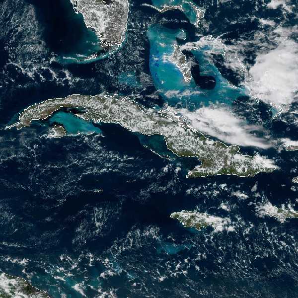 météo tropicale : Image satellite .