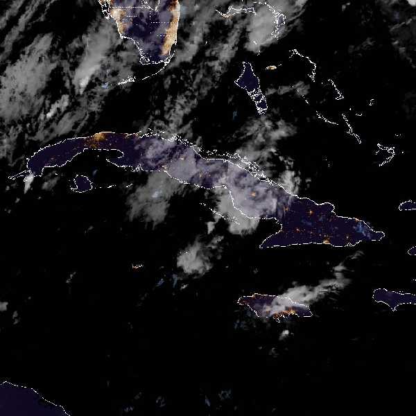 météo tropicale : Image satellite .