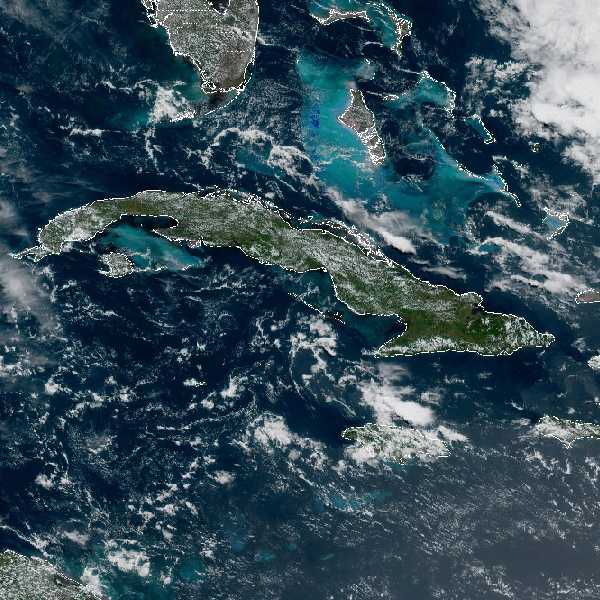 météo tropicale : Image satellite .