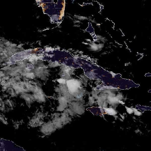 météo tropicale : Image satellite .