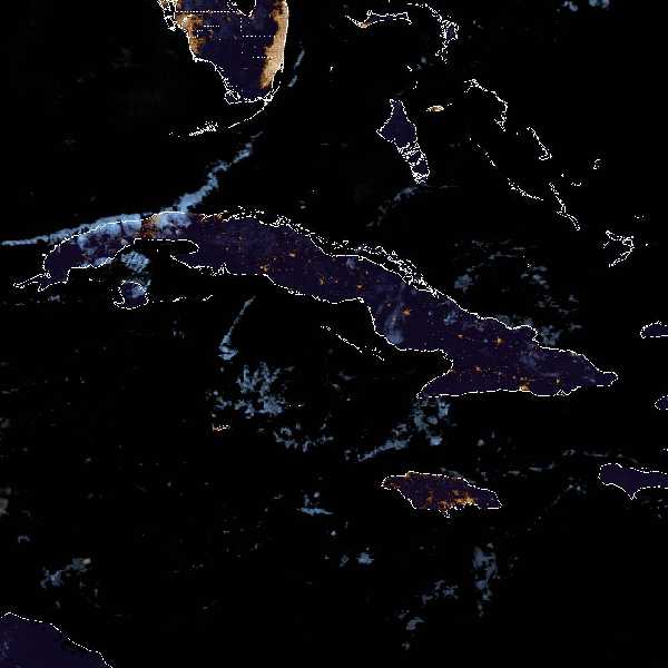 météo tropicale : Image satellite .