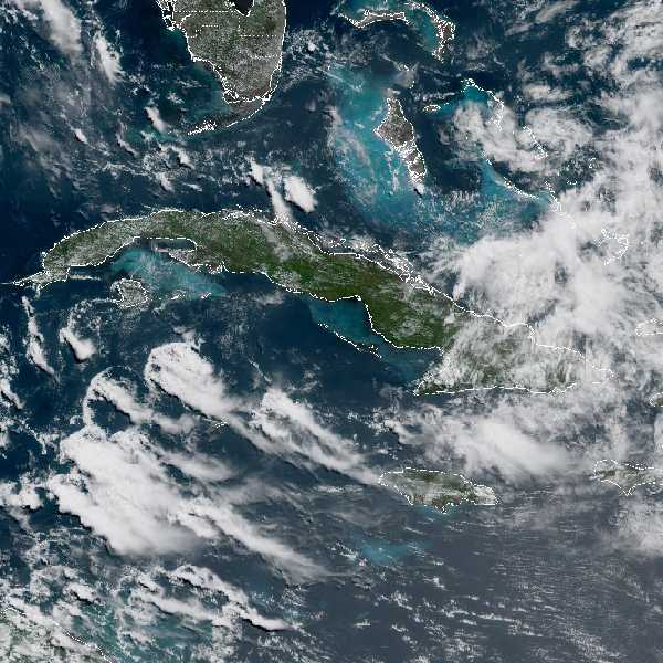 météo tropicale : Image satellite .