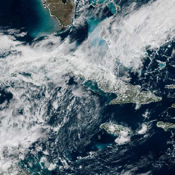 météo tropicale : Image satellite .