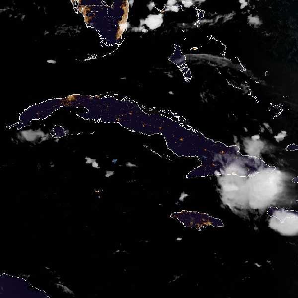 météo tropicale : Image satellite .