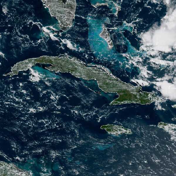 météo tropicale : Image satellite .