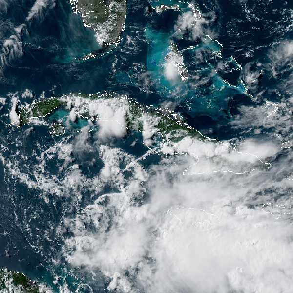 météo tropicale : Image satellite .