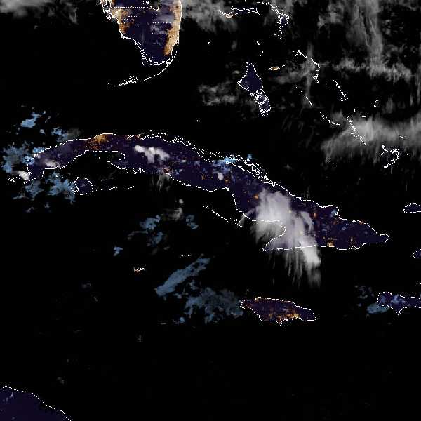 météo tropicale : Image satellite .
