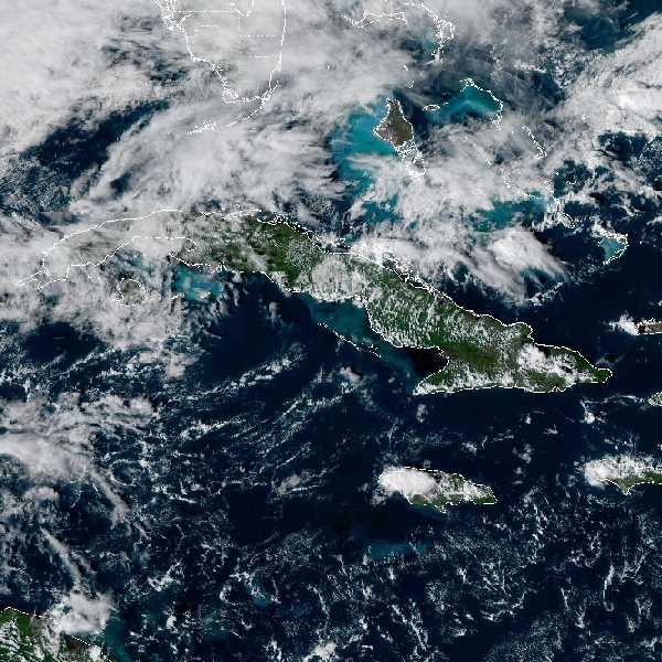 météo tropicale : Image satellite .