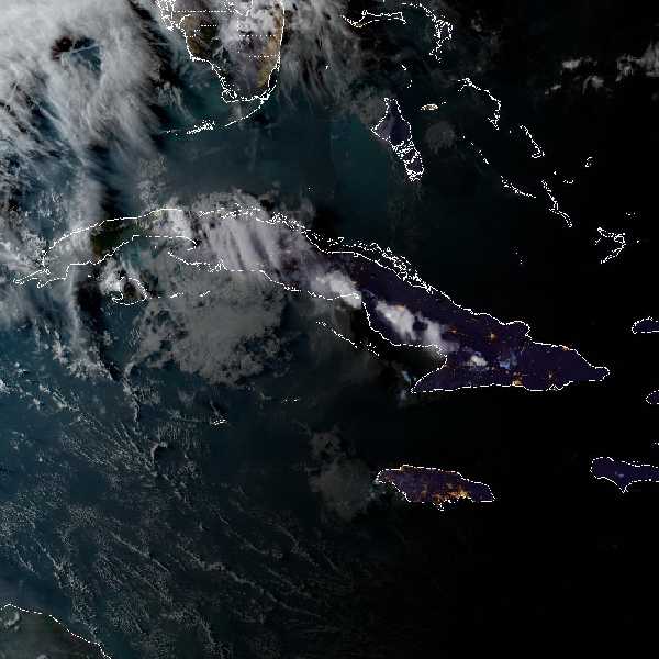 météo tropicale : Image satellite .