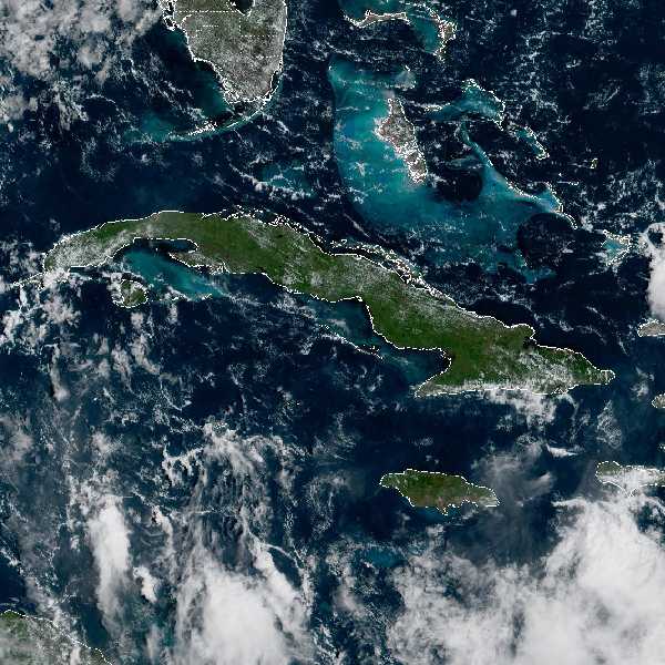 météo tropicale : Image satellite .