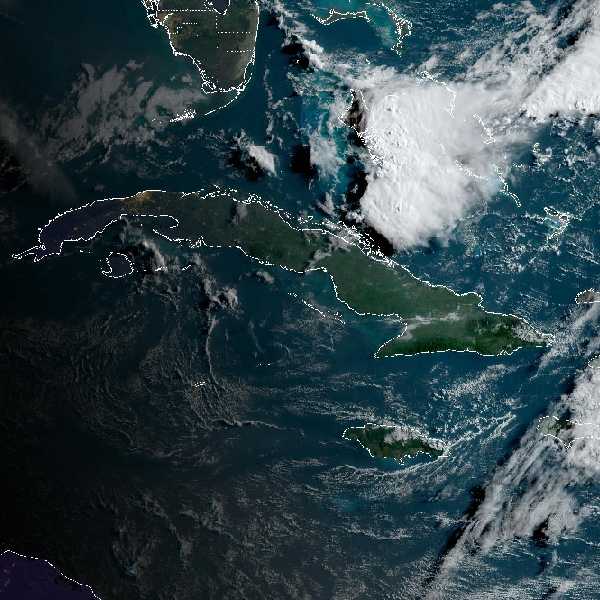 météo tropicale : Image satellite .