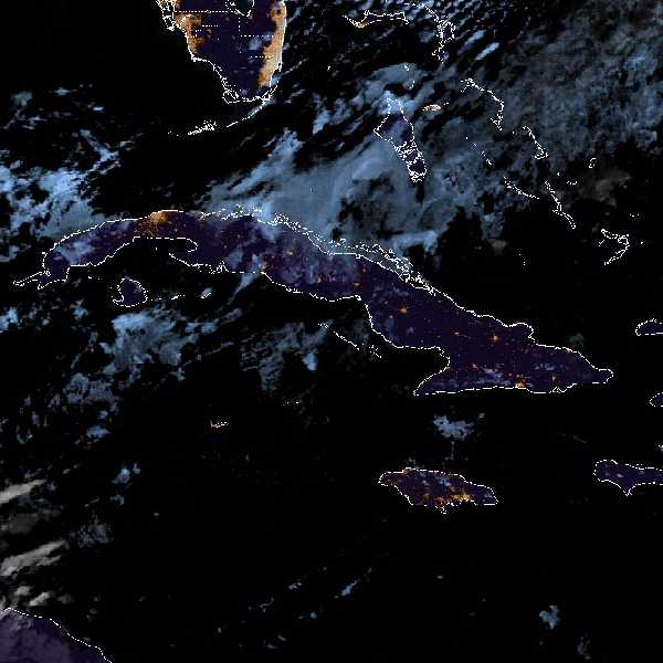 météo tropicale : Image satellite .