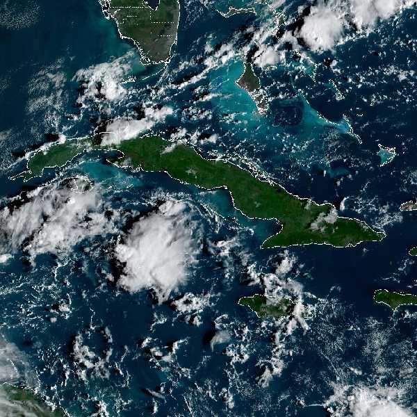 météo tropicale : Image satellite .