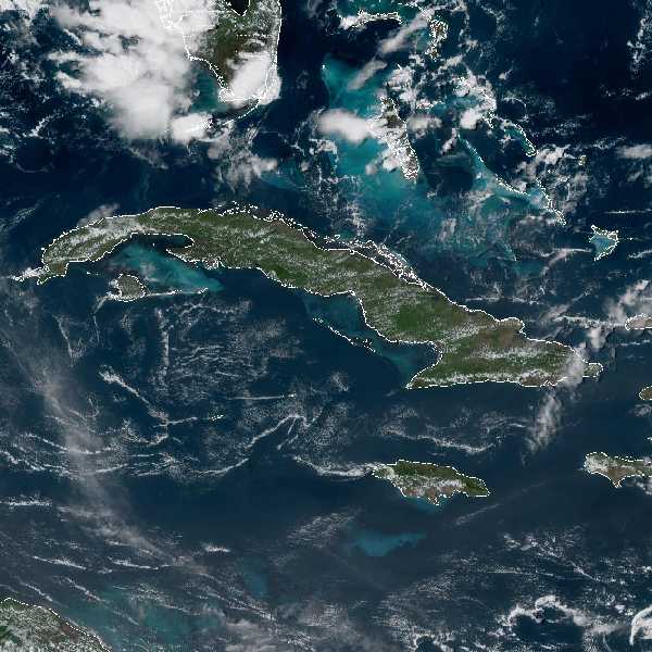 météo tropicale : Image satellite .