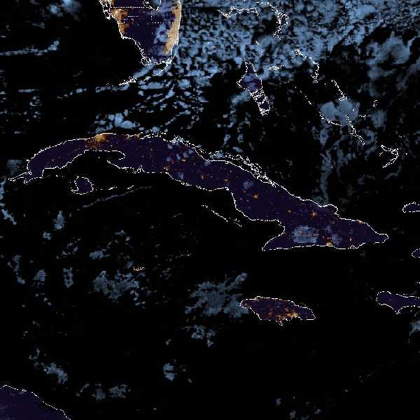 météo tropicale : Image satellite .