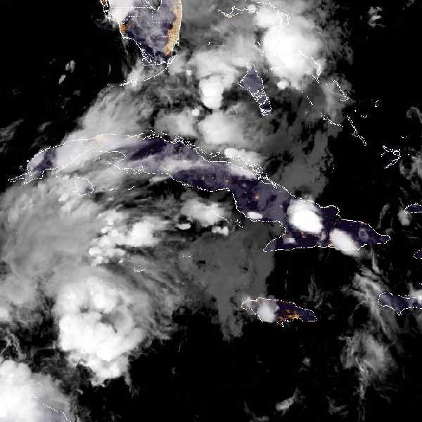 météo tropicale : Image satellite .