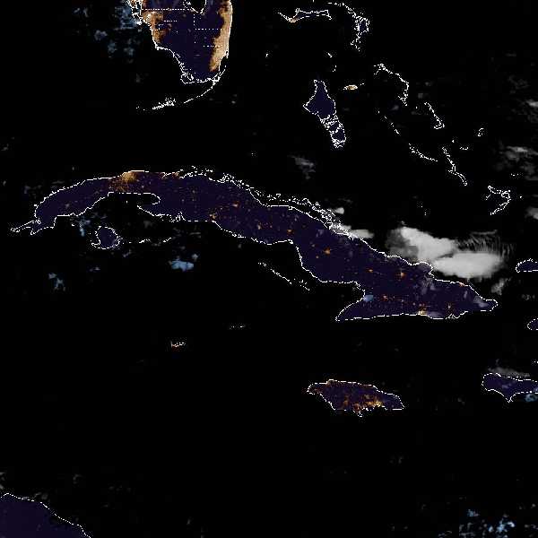 météo tropicale : Image satellite .