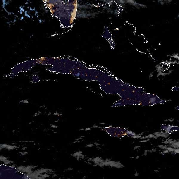 météo tropicale : Image satellite .