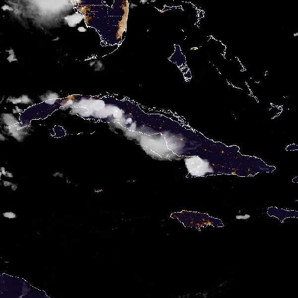 météo tropicale : Image satellite .