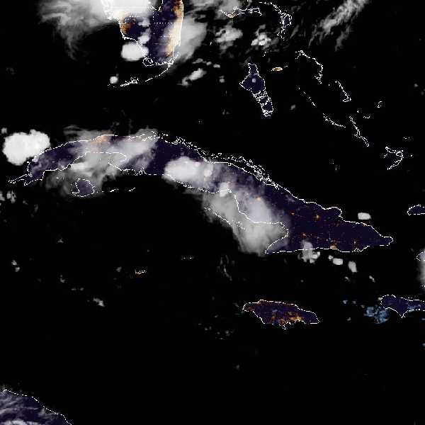 météo tropicale : Image satellite .