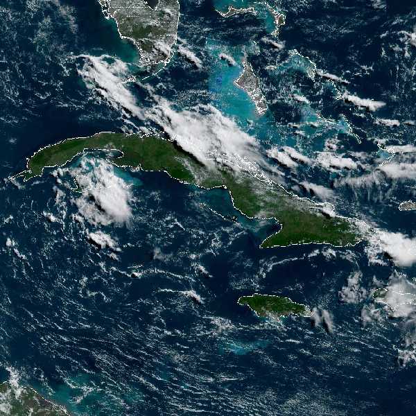 météo tropicale : Image satellite .
