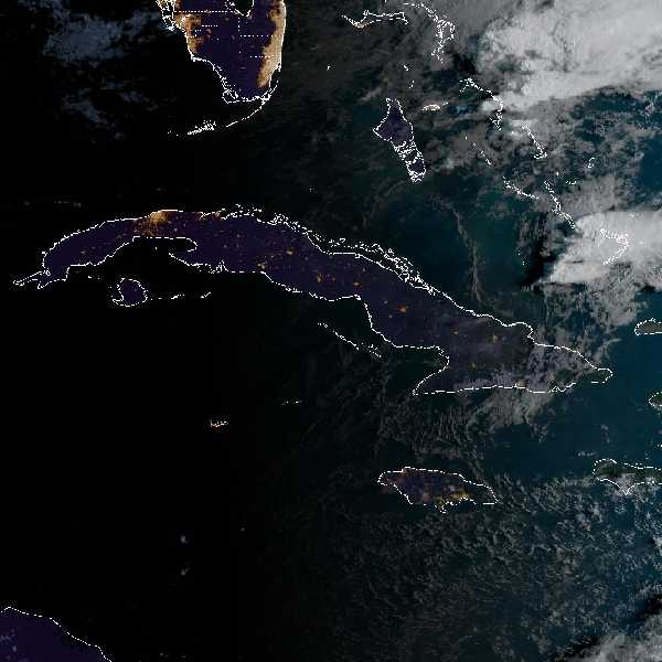 météo tropicale : Image satellite .